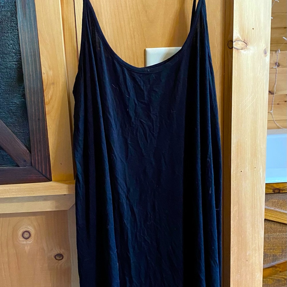 Black flowy dress.